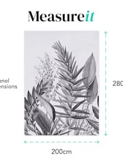 Art For The Home Black/White Flora & Fauna Fixed Size 2M Mural - Image 4 of 4