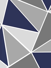Art For The Home Navy Shard Geo Fixed Size 3M Mural - Image 2 of 3