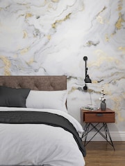 Art For The Home Grey Gold Gilded Stone Fixed Size 3M Mural - Image 1 of 3