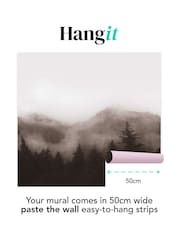 Art For The Home Neutral Misty Landscape Fixed Size 3M Mural - Image 3 of 5