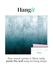 Art For The Home Teal Ombre Fixed Size 3M Mural - Image 3 of 5