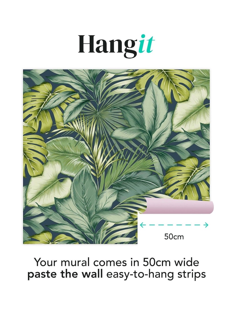 Art For The Home Green Monstera Fixed Size 3M Mural - Image 3 of 3