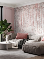 Art For The Home Pink Painterly Woods Fixed Size 3M Mural - Image 1 of 5