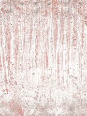 Art For The Home Pink Painterly Woods Fixed Size 3M Mural - Image 2 of 5