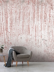 Art For The Home Pink Painterly Woods Fixed Size 3M Mural - Image 4 of 5