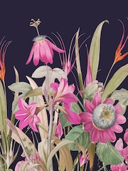 Art For The Home Navy Fuchsia Flora Fixed Size 3M Mural - Image 2 of 3