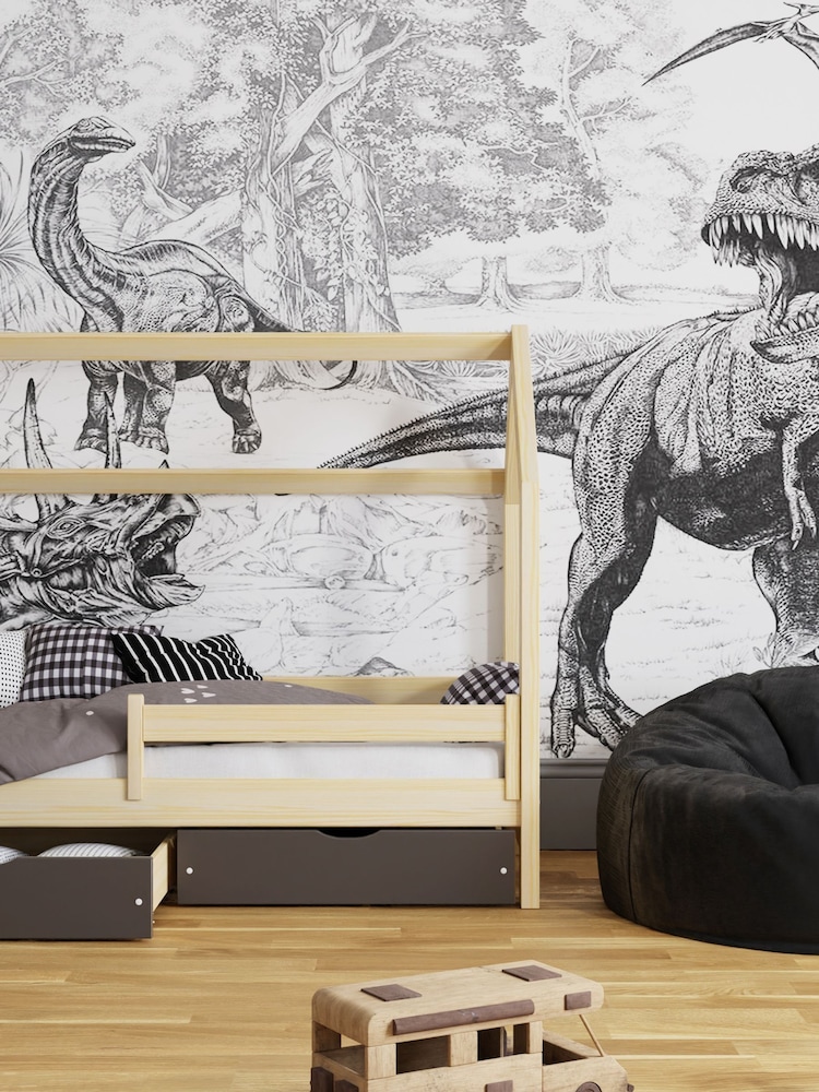 Art For The Home Mono Jurassic Dino Fixed Size 3M Mural - Image 1 of 3 Art For The Home Mono Jurassic Dino Fixed Size 3M Mural - Image 1 of 3