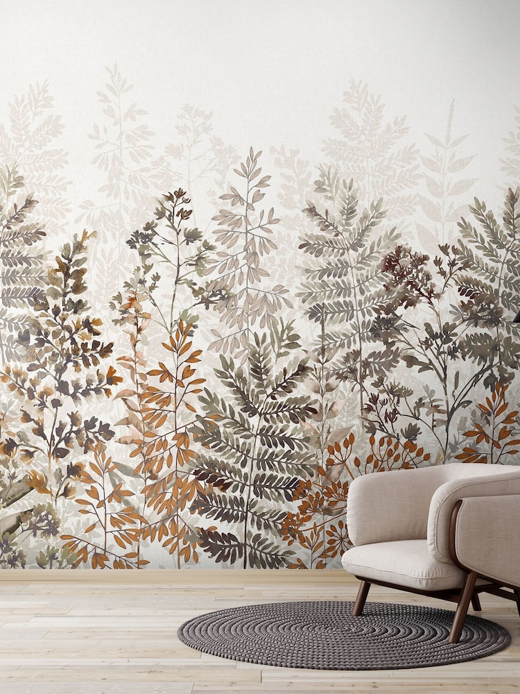 Art For The Home Rust Leaf Silhouette Fixed Size 3M Mural - Image 5 of 5