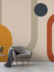 Art For The Home Yellow Oval Geo Pop Fixed Size 4M Mural - Image 4 of 5