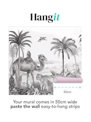 Art For The Home Mono Animal Kingdom Fixed Size 4M Mural - Image 3 of 3