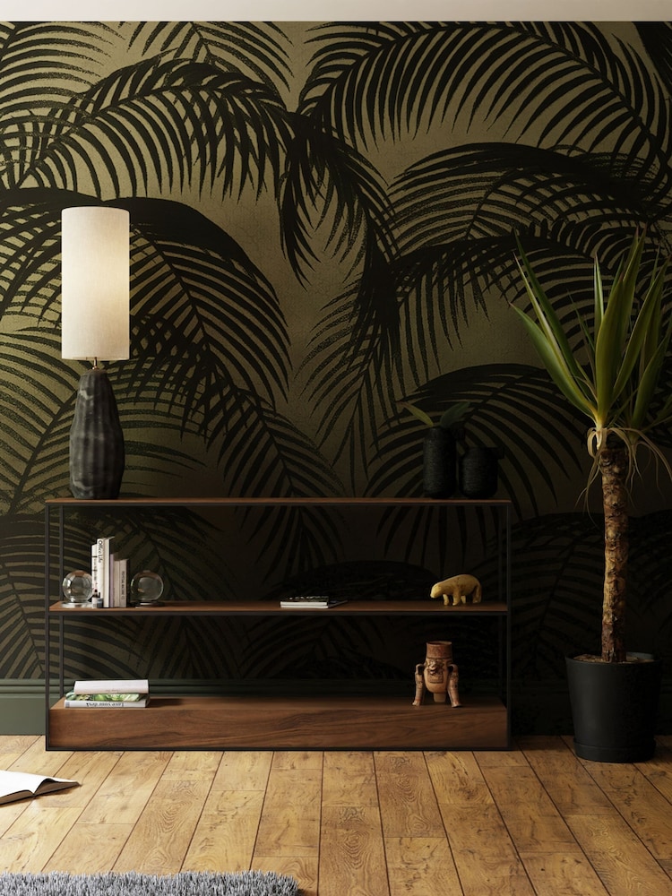 Art For The Home Sage Palm Silhouette Fixed Size 3M Mural - Image 1 of 3