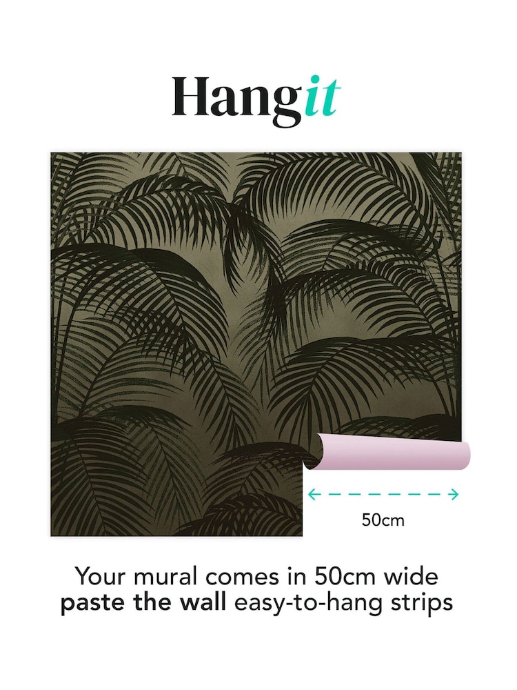 Art For The Home Sage Palm Silhouette Fixed Size 3M Mural - Image 3 of 3