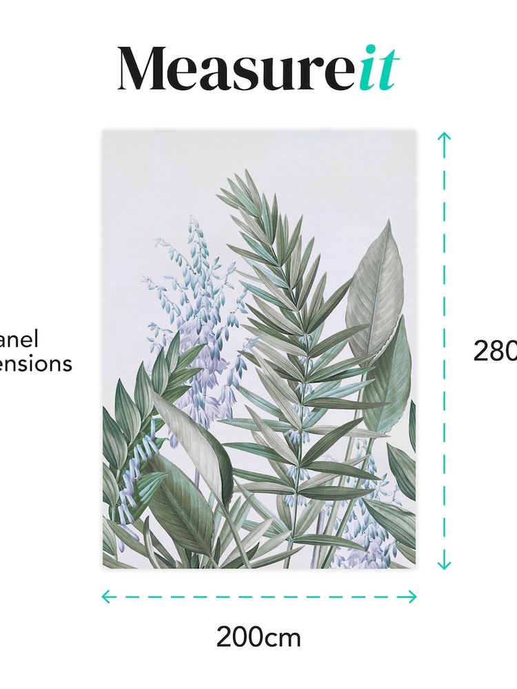 Art For The Home Blue Flora & Fauna Fixed Size 2M Mural - Image 4 of 4
