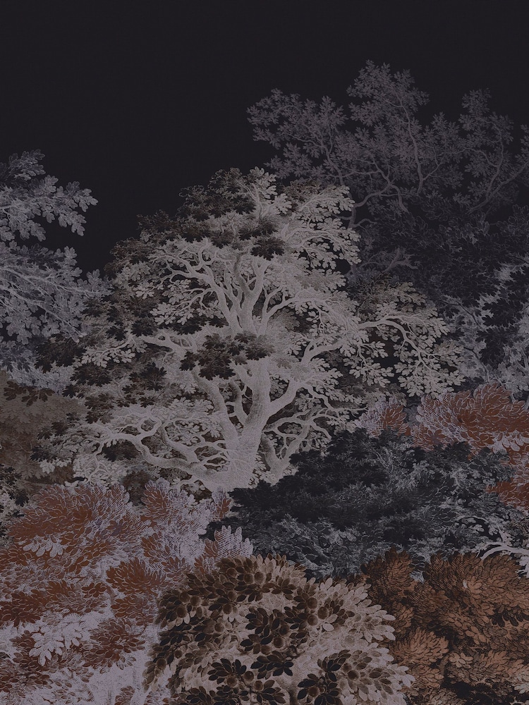 Art For The Home Navy Forest Canopy Fixed Size 3M Mural - Image 2 of 5