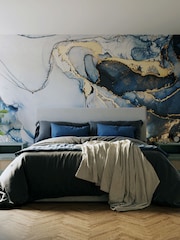 Art For The Home Navy Agate Marble Fixed Size 3M Mural - Image 1 of 3
