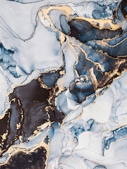 Art For The Home Navy Agate Marble Fixed Size 3M Mural - Image 2 of 3