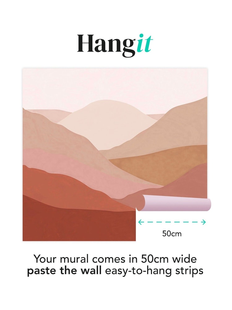 Art For The Home Blush Beyond The Horizon Fixed Size 3M Mural - Image 3 of 3