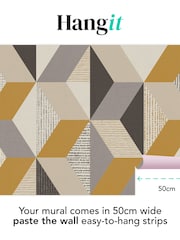 Art For The Home Yellow Geo Fixed Size 4M Mural - Image 3 of 5