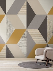 Art For The Home Yellow Geo Fixed Size 4M Mural - Image 5 of 5
