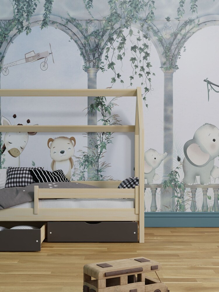 Art For The Home Blue Animal Arch Fixed Size 4M Mural - Image 1 of 3