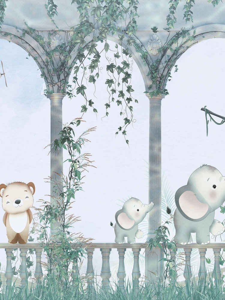 Art For The Home Blue Animal Arch Fixed Size 4M Mural - Image 2 of 3