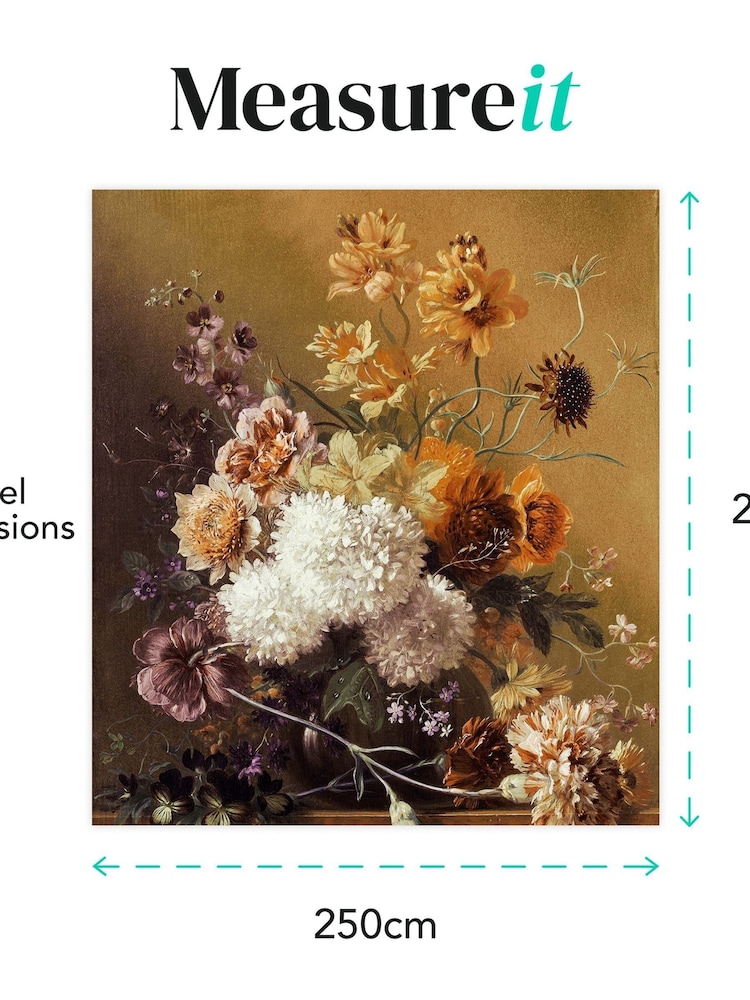 Art For The Home Ochre Flower Vase Fixed Size 2M Mural - Image 4 of 4 Art For The Home Ochre Flower Vase Fixed Size 2M Mural - Image 4 of 4