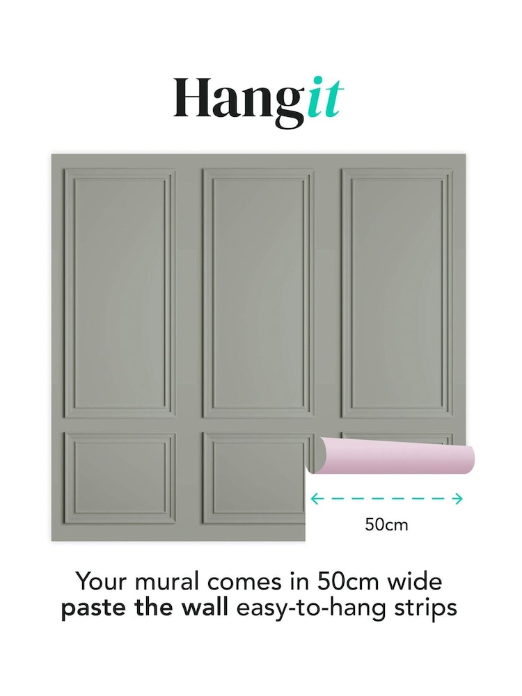 Art For The Home Grey Stately Panel Fixed Size 3M Mural - Image 3 of 3