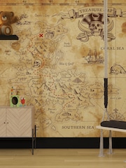 Art For The Home Brown Treasure Map Fixed Size 3M Mural - Image 1 of 3