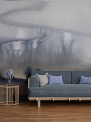 Art For The Home Navy Copper Watercolour Landscape Fixed Size 4M Mural - Image 1 of 3