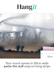 Art For The Home Navy Copper Watercolour Landscape Fixed Size 4M Mural - Image 3 of 3
