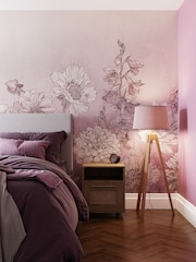 Art For The Home Lilac Muted Floral Fixed Size 3M Mural - Image 1 of 3