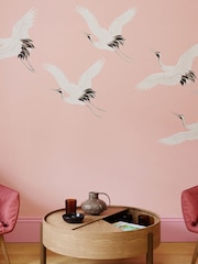 Art For The Home Blush Cranes In Flight Fixed Size 3M Mural - Image 1 of 3