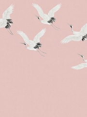 Art For The Home Blush Cranes In Flight Fixed Size 3M Mural - Image 2 of 3