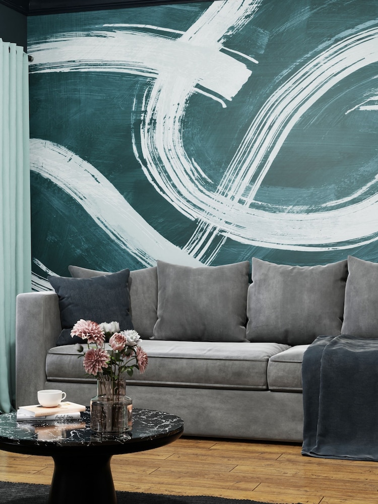 Art For The Home Teal Expression Fixed Size 3M Mural - Image 1 of 2
