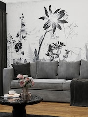 Art For The Home Mono Flower Press Fixed Size 3M Mural - Image 1 of 3