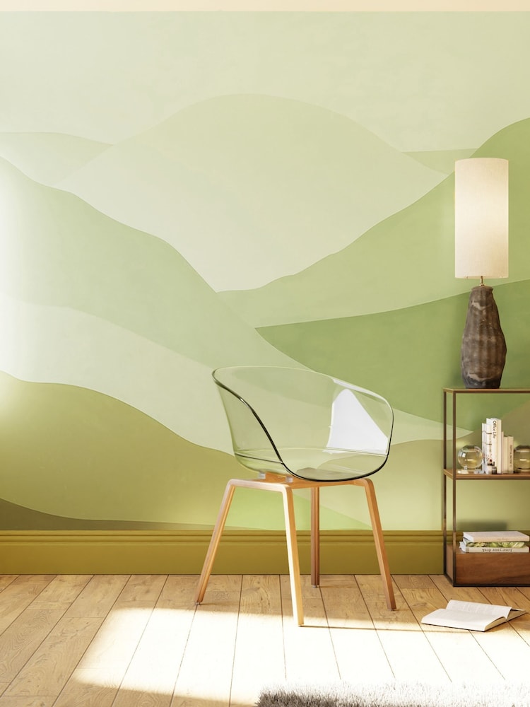 Art For The Home Green Beyond The Horizon Fixed Size 3M Mural - Image 1 of 3