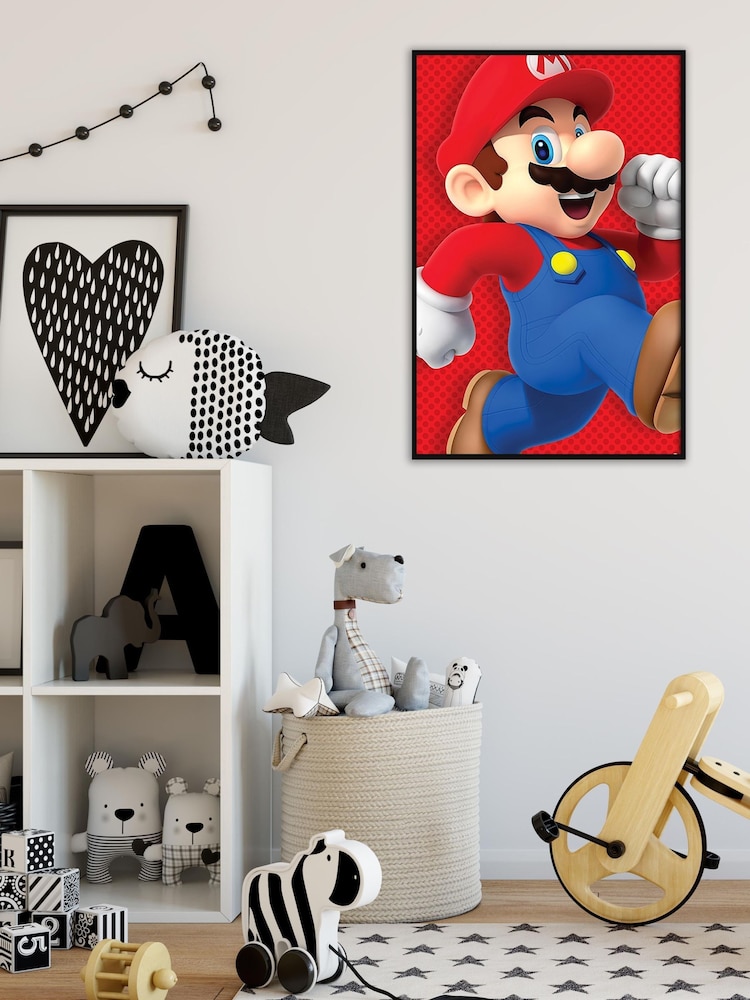Pyramid International Red Super Mario Framed Framed Maxi Poster - Image 1 of 3