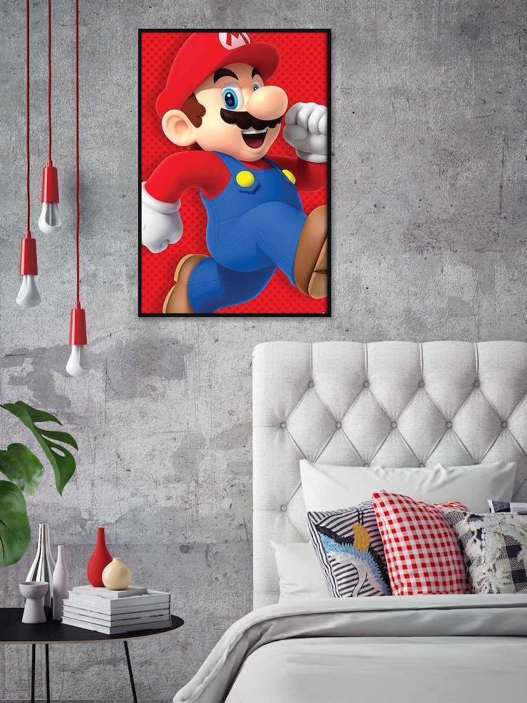 Pyramid International Red Super Mario Framed Framed Maxi Poster - Image 2 of 3