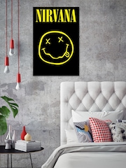Pyramid International Black Nirvana Smiley Framed Maxi Poster - Image 2 of 3