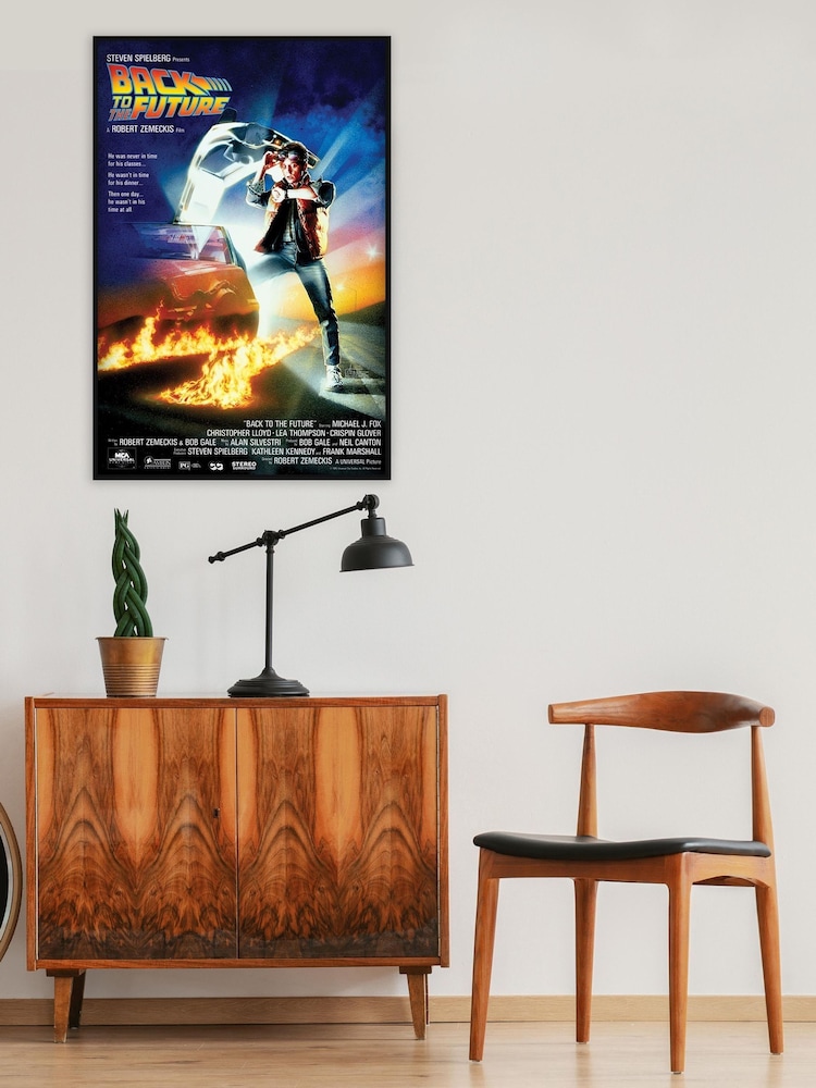 Pyramid International Black Back To The Future Framed Maxi Poster - Image 1 of 3