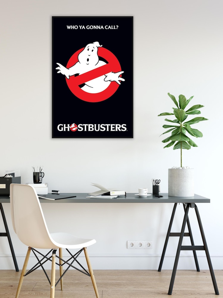 Pyramid International Black Ghostbusters Logo Framed Maxi Poster - Image 1 of 3