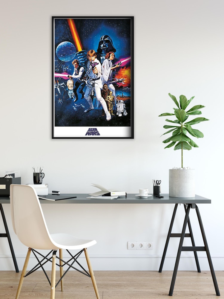 Pyramid International Blue Star Wars A New Hope Framed Maxi Poster - Image 1 of 3