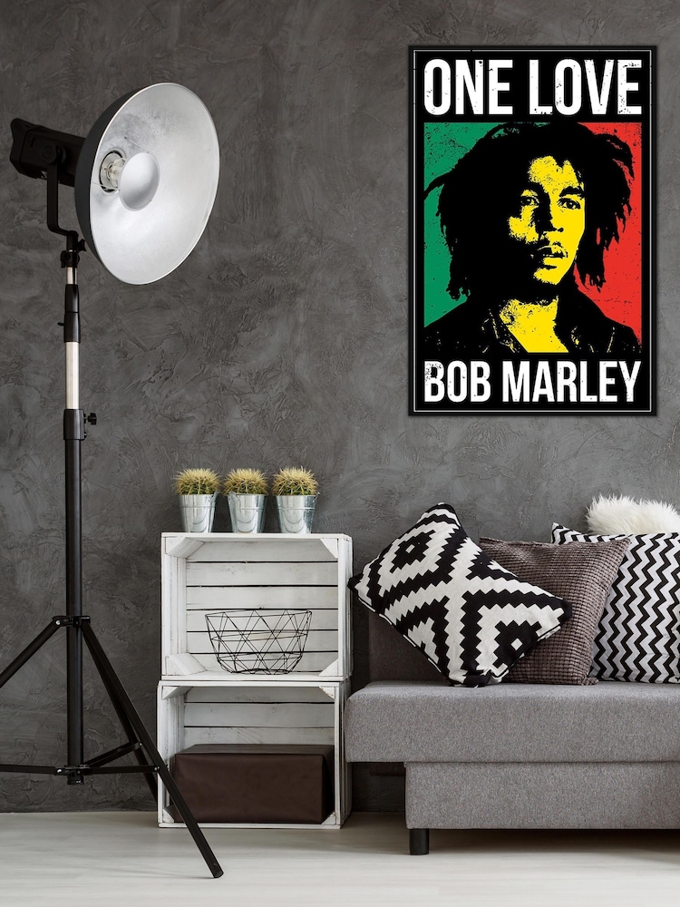 Pyramid International Black Bob Marley One Love Framed Maxi Poster - Image 1 of 3