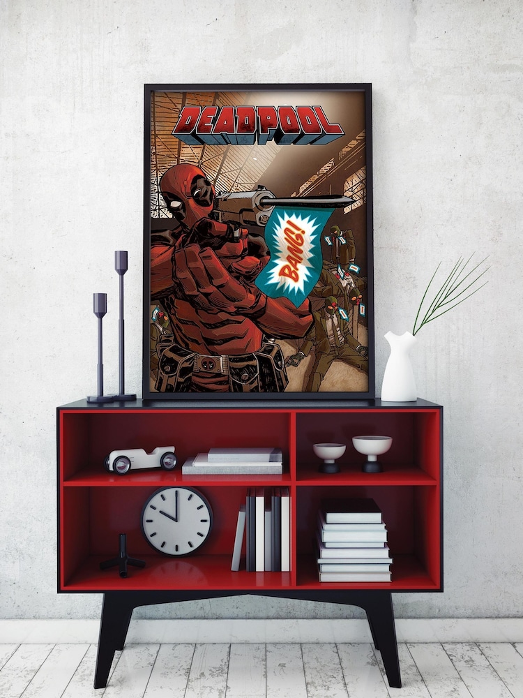 Pyramid International Red Deadpool Bang Framed Maxi Poster - Image 1 of 3