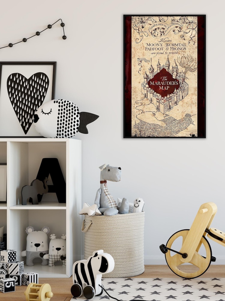 Pyramid International Natural Harry Potter Marauders Map Framed Maxi Poster - Image 1 of 3
