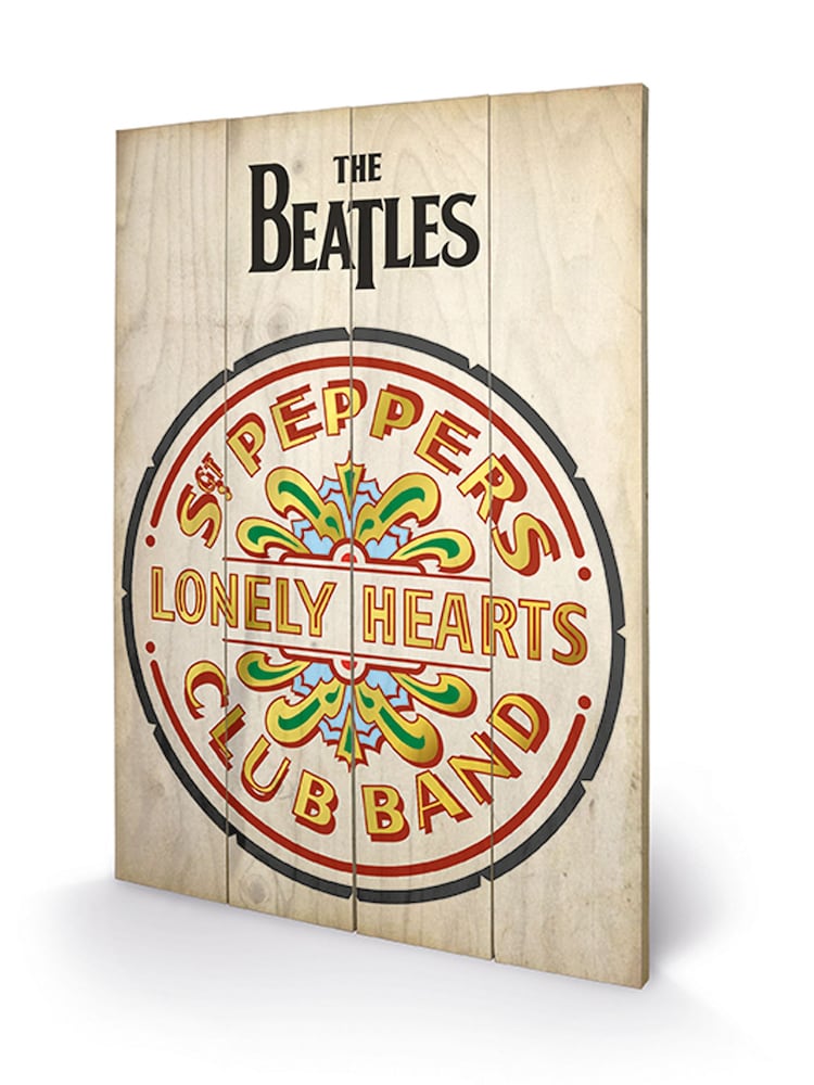 Pyramid International Natural The Beatles Sgt Peppers Wooden Wall Art - Image 3 of 3 Pyramid International Natural The Beatles Sgt Peppers Wooden Wall Art - Image 3 of 3