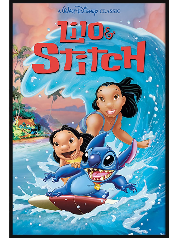 Pyramid International Blue Lilo And Stitch Wave Surf Framed Maxi Poster - Image 3 of 3