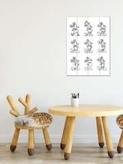 Pyramid International Grey Mickey Mouse Sketched Multi Wooden Wall Art - Image 1 of 3