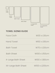 Blue Teal Egyptian Cotton Towel - Image 5 of 6