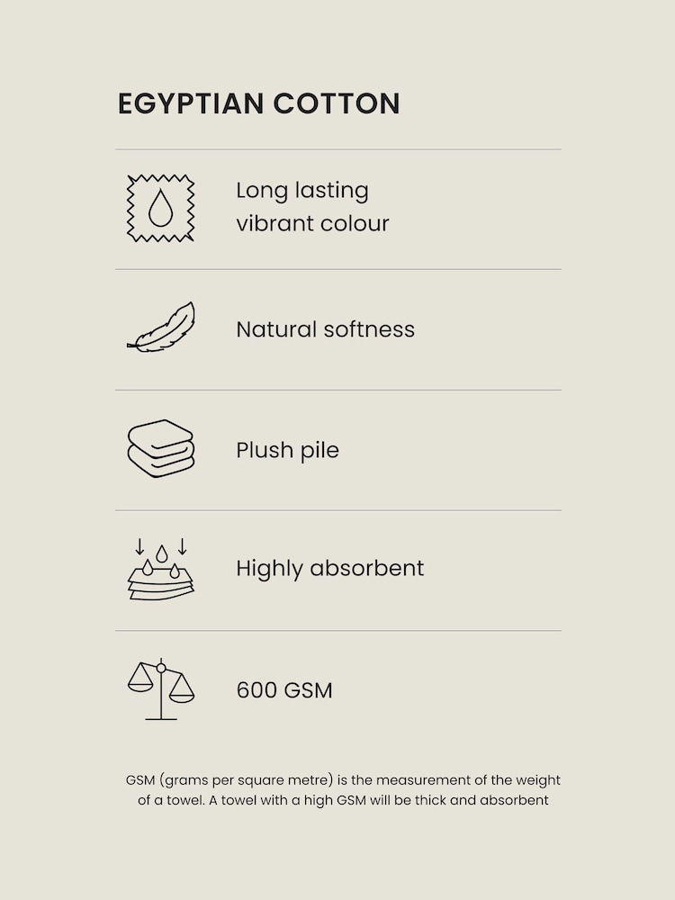 Blue Teal Egyptian Cotton Towel - Image 6 of 6